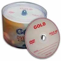 تصویر DvD خام پک 50 عددی Gold اورجینال 