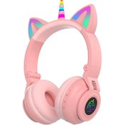 تصویر هدفون بی سیم یونیکورن مدل STN-27 STN-27 unicorn wireless headphones