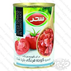 تصویر سحر کنسرو گوجه خرد شده قوطی ۴۰۰ گرمی(نجم خاورمیانه) 