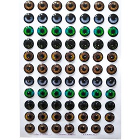 تصویر چشم رزینی مدل گرد سری B کد 14 