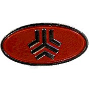 تصویر آرم جلو پنجره پراید سایپا قرمز 