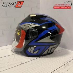 تصویر کلاه کاسکت بدون فک BLK Motorcycle helmet without jaw BLK