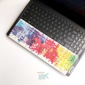تصویر استیکر کیبورد مدل رنگی مربعی ریز 