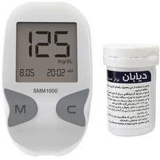 تصویر دستگاه سنجش قندخون دیابان مدل SMM1000 همراه ۵۰ عدد نوار تست Diaban Glucose Test Device SMM1000