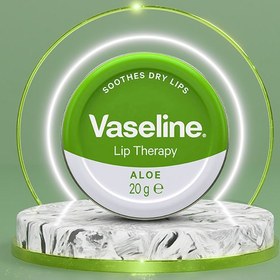 تصویر کرم نرم کننده لب وازلین مدل Aloe حجم 20 میلی لیتر ا vaseline lip balm vaseline lip balm