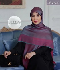 تصویر روسری نخ ابریشم بامبو دو رو درخشش 