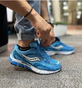 تصویر کتانی مردانه ساکونی مدل OMNI 8 رنگ آبی 