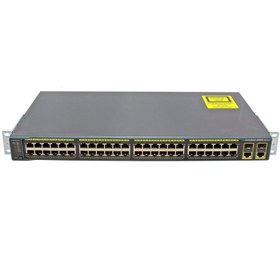 تصویر سوئیچ سیسکو مدل WS-C2960+48PST-L Cisco Switch WS-C2960 Plus 48PST-L