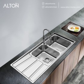 تصویر سینک ظرفشویی مدل : ST-1161 زیبایی در عین سادگی! سینک ظرفشویی مدل ST-1161 با طراحی مدرن و استیل براق، جلوه‌ای چشم‌نواز به آشپزخانه‌ی شما می‌دهد. ترکیبی از دوام بالا، ظرافت و کارایی که برای هر سلیقه‌ای مناسب است.