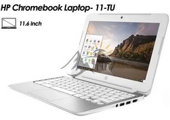 تصویر لپ‌تاپ کروم‌بوک استوک HP مدل 11-TU بسیار تمیز HP Chromebook Laptop- 11-TU| CPU: Celeron |RAM: 4 GB | SSD: 16 GB| 11.6 inch