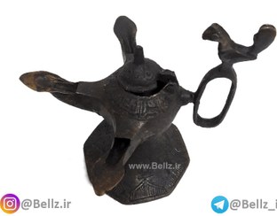 تصویر چراغ پیسوز برنجی ۳ شعله 