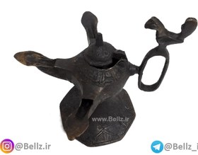 تصویر چراغ پیسوز برنجی ۳ شعله 