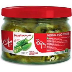 تصویر ترشي فلفل هالوپينو شيشه 230 گرمي بيژن 