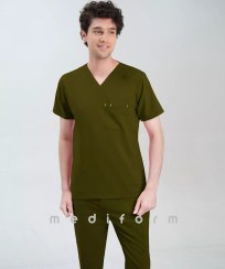 تصویر اسکراب جراحی مدیفلکس سبز زیتونی تیره 