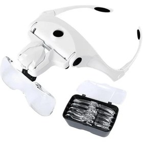 تصویر ذره بین عینکی هدلایتی مدل 9892B2C 