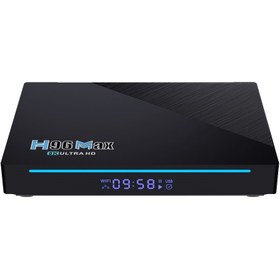 تصویر اندروید باکس H96 max مدل RK3566 حافظه 128 رم 8 گیگابایت Android Box H96 max RK3566 8/128 GB