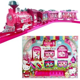 تصویر قطار اسباب بازی موزیکال و چراغدار کیتی 