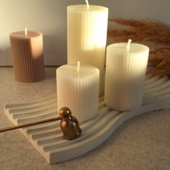 تصویر شمع شیار دار استوانه ای 3 عددی 
