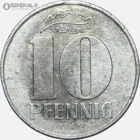 تصویر سکه 10 فنیگ آلمان شرقی 1968 