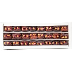 تصویر خرما مرداسنگ بدون هسته مغزدار 220گرم دمباز Dombaz pitted mordaseng date with nuts 220gr