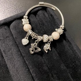 تصویر بنگل زنانه پاندورا سفید کد 3 