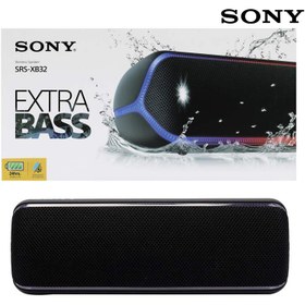 تصویر اسپیکر قابل حمل بلوتوث سونی SRS-XB32 SONY SRS-XB32 Red RGB Bluetooth Portable Speaker