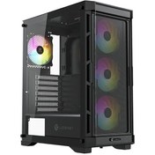 تصویر کیس گیمینگ اقساطی نسل 12 با پردازنده intel 12100f | ram 16gig 3200 | xfx rx580 | asus b760 mk 