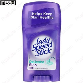 تصویر مام استیک صابونی لیدی اسپید مدل دلیکیت اسکین Lady Speed Stick Deodorant Delicate Skin 48h 