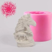 تصویر قالب سیلیکونی و بیس خام 