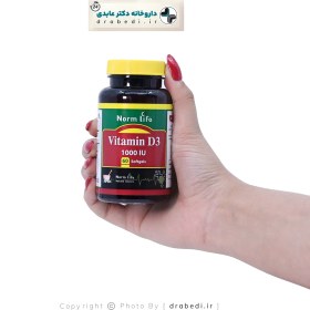 تصویر سافت ژل ویتامین D3 1000 واحد نورم لایف 60 عدد Norm Life Vitamin D3 1000 IU 60 Softgels