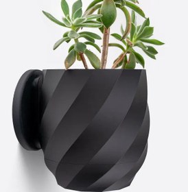 تصویر گلدان پلاستیکی دیواری طرح Deco twisted 