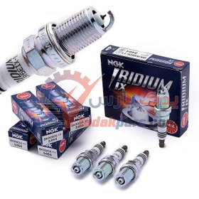 تصویر شمع ایریدیم ix پایه کوتاه فیلر۱۱ با کد حرارتی 5 برند NGK(بسته4عددی) NGK Spark Plug BKR5EIX-11 5464 Iridium IX JAPAN