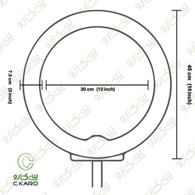 تصویر رینگ لایت سی‌کارو مدل CK480 plus 