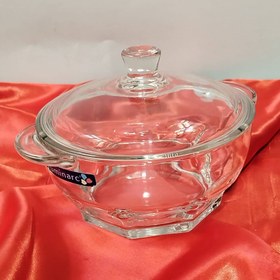 تصویر قابلمه پیرکس فرانسه 1 لیتر 