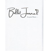 تصویر دفتر فانتزی طلاکوب bullet journal 