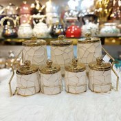 تصویر پاسماوری ماربل سفیدطلایی 