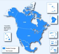 تصویر نقشه اصلی گارمین امریکای شمالی 2024 