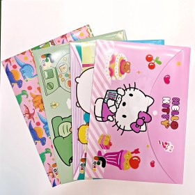 تصویر پوشه دکمه دار فانتزی سایز A4 