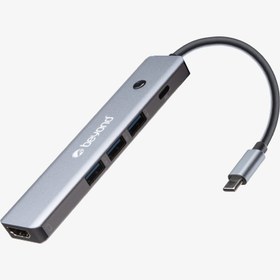 تصویر هاب BA-414 5-in-1 Type-C USB3.0/HDMI/PD بیاند Beyond BA-414 5-in-1 Type-C USB3.0/HDMI/PD HUB