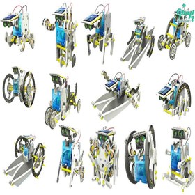 تصویر کیت آموزشی ربات خورشیدی مدل Green Energy مجموعه 14 ربات قابل تبدیل 
