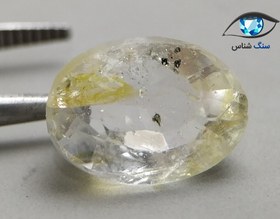 تصویر سنگ توپاز بی رنگ طبیعی 7.7 قیراط 