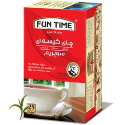 تصویر چای کیسه ای سیاه سوپریم 25 عددی 