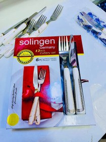 تصویر کارد و چنگال میوه‌خوری مارک سولینگن المان Cutlery and cutlery by Mark Solingen, Germany