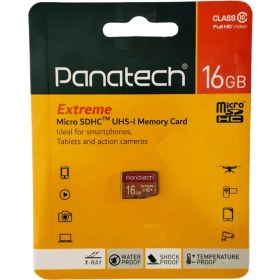 تصویر کارت حافظه microSDHC UHS-1 پاناتک ظرفیت 16 گیگابایت 