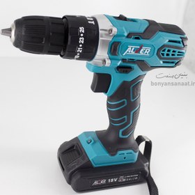 تصویر دریل پیچ گوشتی چکشی شارژی AV-2018 آلور (18 ولت) Cordless hammer screwdriver drill AV-2018 alver