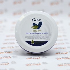 تصویر کرم آبرسان صورت و بدن Dove مدل rich nourishment 