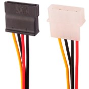 تصویر کابل تبدیل برق 4 پین به ساتا 1 به 1 Converter 4Pin IDE to SATA 1to1