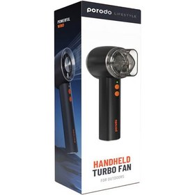 تصویر پنکه دستی قابل حمل پرودو Porodo Lifestyle Handheld Turbo Fan For Outdoors PD-LSPHMCF-BK 