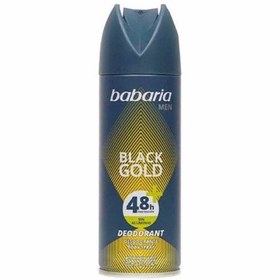 تصویر اسپری دئودورانت بلک گلد مردانه 200میل باباریا Babaria Black Gold Men Deodorant Body Spray