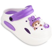 تصویر دمپایی دخترانه کراکس مدل شنل کد ۵۵ 